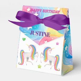 Unicorn Any Age Birthday 3"w x 1.5"l x 3.25"h Presentaskar