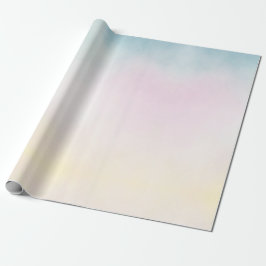 Unicorn Aqua Rosa Gult Tie Dye Presentpapper