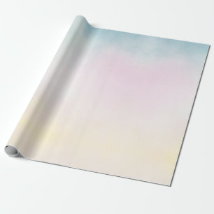 Unicorn Aqua Rosa Gult Tie Dye Presentpapper