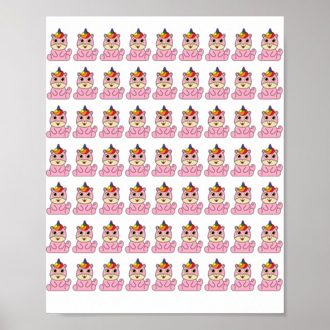 Unicorn är en bra utformning poster (Framsidan)
