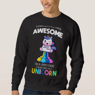 Unicorn är Fantastisk.. Jag är en Fantastisk-lGB Lång Ärmad Tröja
