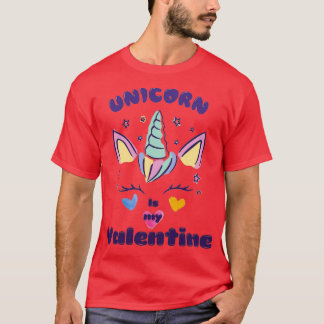 Unicorn är min valentin 2 (2) t shirt