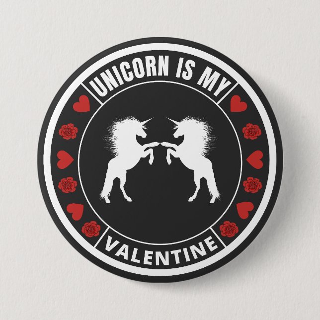 Unicorn är min valentin knapp (Framsida)
