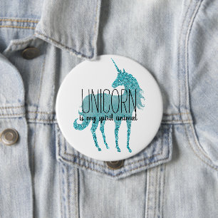 Unicorn är mitt själsdjur knapp