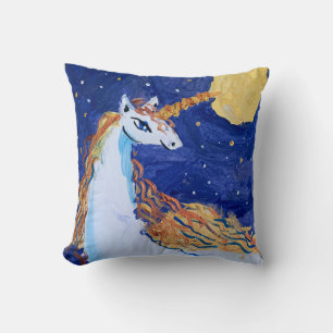 Unicorn "Art by Kids" Kudde