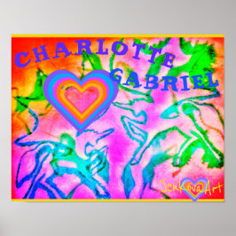 UNICORN ART POSTER W/NAMN