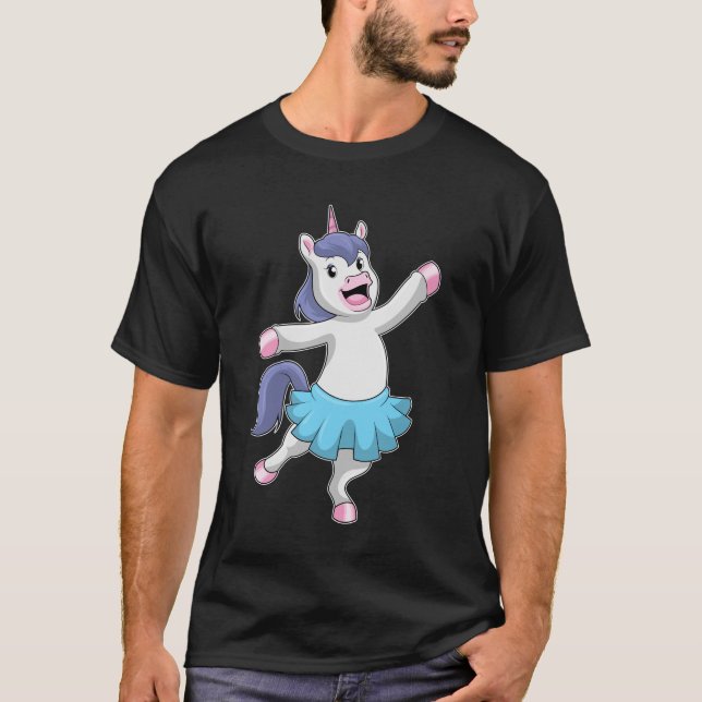 Unicorn as Ballerina i Ballet T Shirt (Framsida)