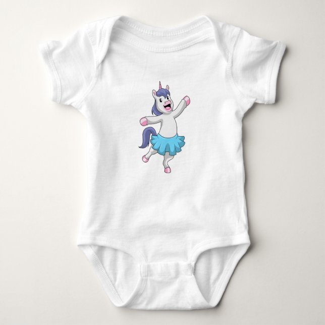 Unicorn as Ballerina i Ballet T Shirt (Framsida)