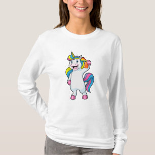 Unicorn as Hairdresser with Hairspray T Shirt