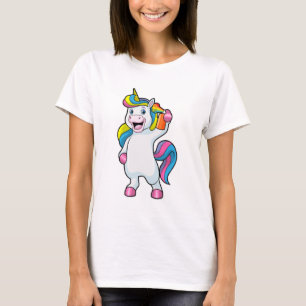 Unicorn as Hairdresser with Hairspray T Shirt