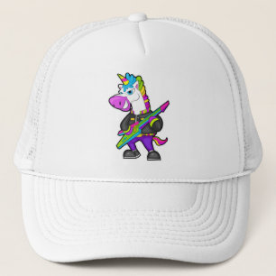Unicorn as Musician med Guitar Keps