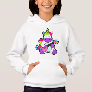 Unicorn as Musician med Guitar T Shirt