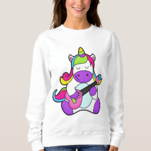 Unicorn as Musician med Guitar T Shirt
