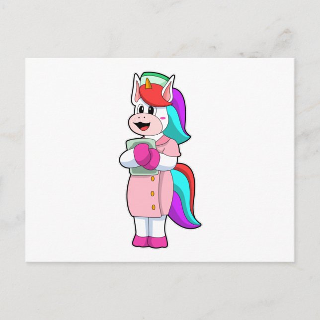 Unicorn as Nurse Vykort (Framsida)
