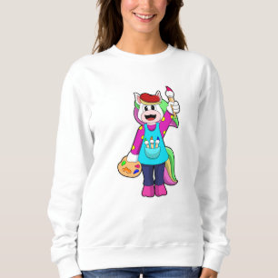 Unicorn as Painter T Shirt