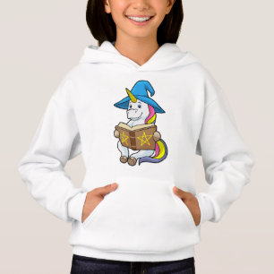 Unicorn as Wizard med Bok & Hat T Shirt