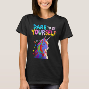 Unicorn Autism Awareness Acceptance Autistic Girl T Shirt