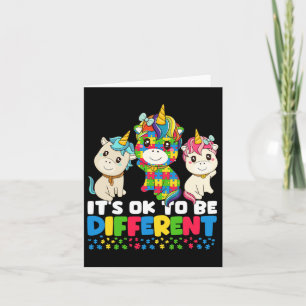 Unicorn Autism Awareness Kort