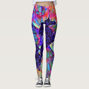 UNICORN AV det mångfärgade UNIVERSUM Leggings