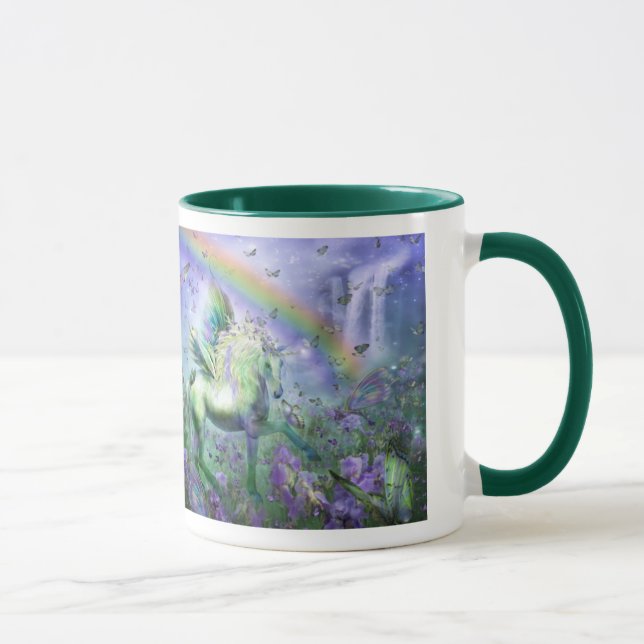 Unicorn av fjärilskonstmuggen mugg (Höger)