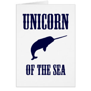 Unicorn av havet (Narwhal) Hälsningskort
