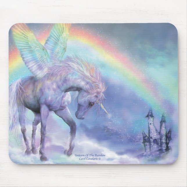 Unicorn av regnbågen Mousepad Musmatta (Framsidan)