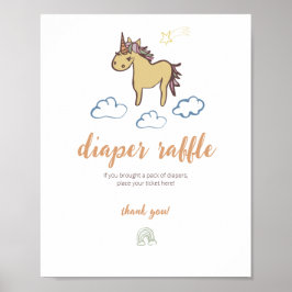 Unicorn Baby Shower Gender Neutral Poster