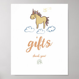 Unicorn Baby Shower Gender Neutral Poster