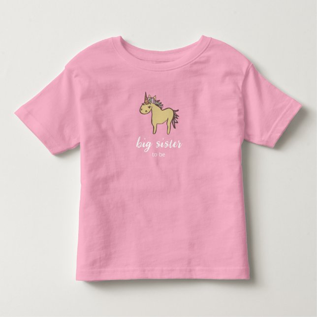Unicorn Baby Shower Gender Neutral T Shirt (Framsida)