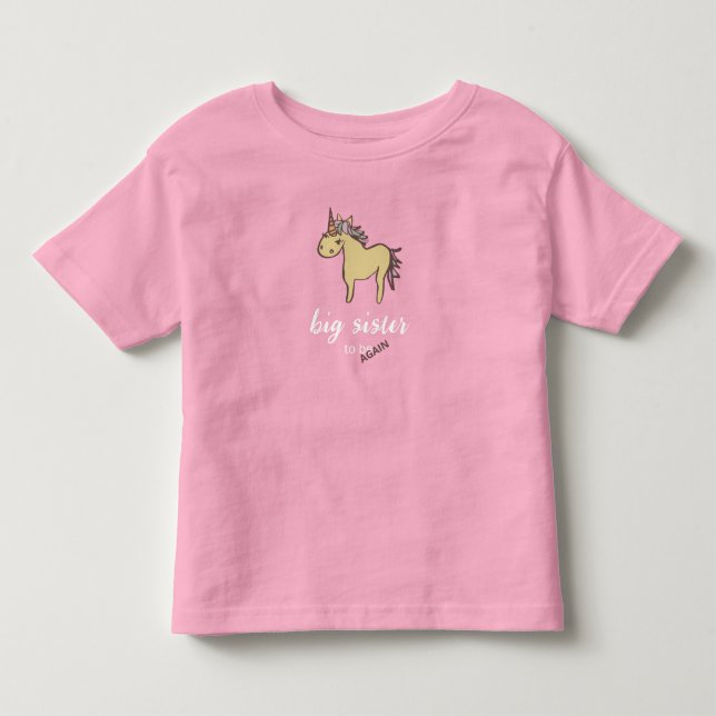 Unicorn Baby Shower Gender Neutral T Shirt (Framsida)