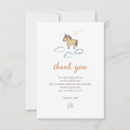 Unicorn Baby Shower Gender Neutral Tack Kort