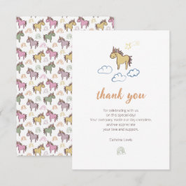 Unicorn Baby Shower Gender Neutral Tack Kort