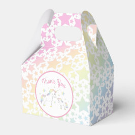 Unicorn Baby Shower Pastel Rainbow Presentaskar