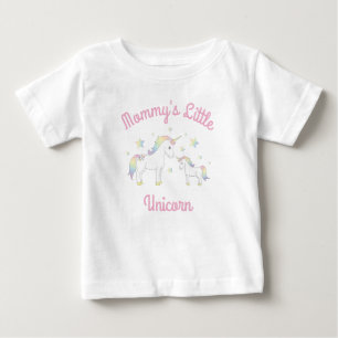 Unicorn Baby Shower Pastel Rainbow T Shirt