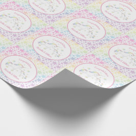 Unicorn Baby Shower Rainbow Pastel Presentpapper