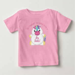 Unicorn Baby Shower Rosa T Shirt