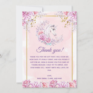 Unicorn Baby Shower - tackkort Tack Kort
