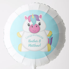 Unicorn Baby Shower Teal