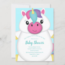 Unicorn Baby Shower Teal