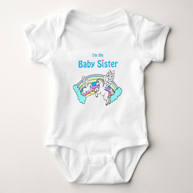 Unicorn baby syster t shirt (Framsida)