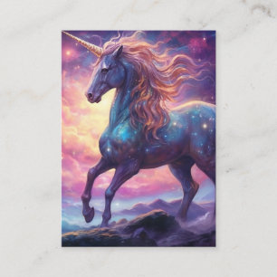 Unicorn Background Visitkort