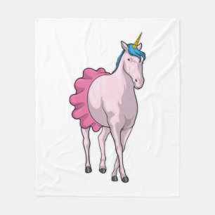 Unicorn Ballerina Ballet Fleecefilt