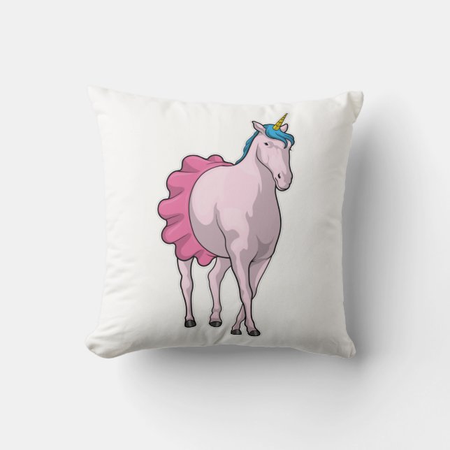 Unicorn Ballerina Ballet Kudde (Framsida)