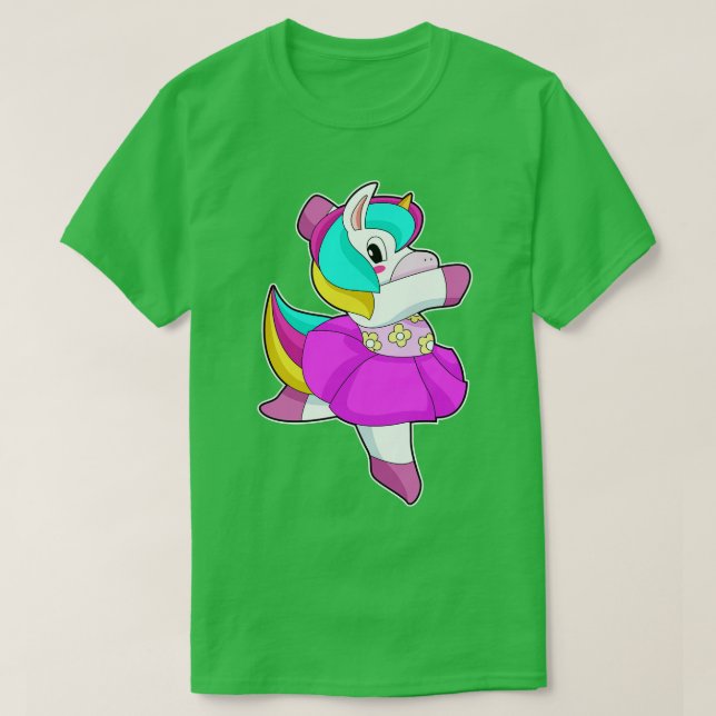 Unicorn Ballerina Ballet T Shirt (Design framsida)