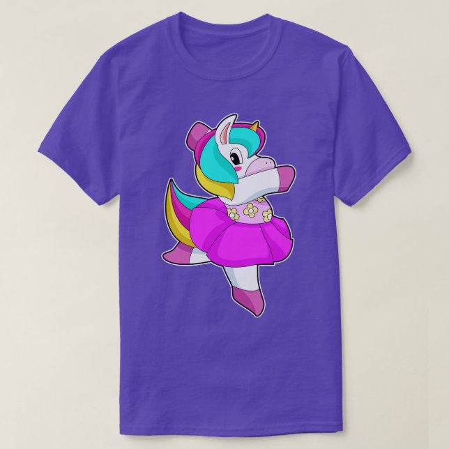 Unicorn Ballerina Ballet T Shirt (Design framsida)
