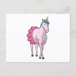 Unicorn Ballerina Ballet Vykort