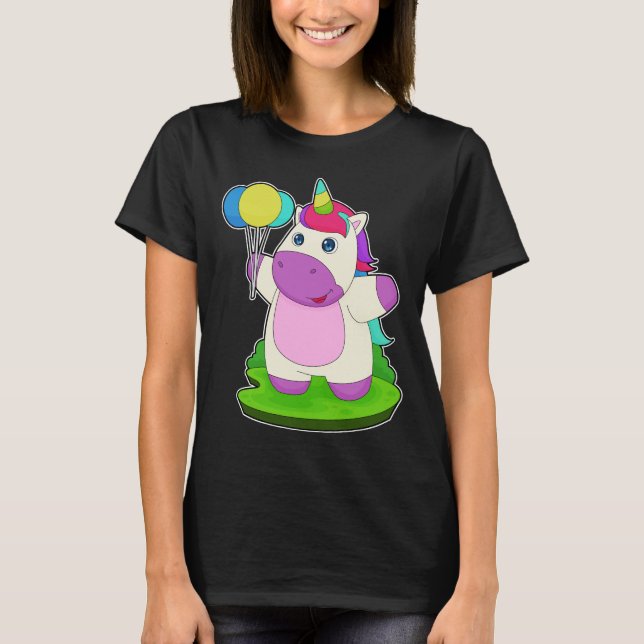 Unicorn-ballonger T Shirt (Framsida)
