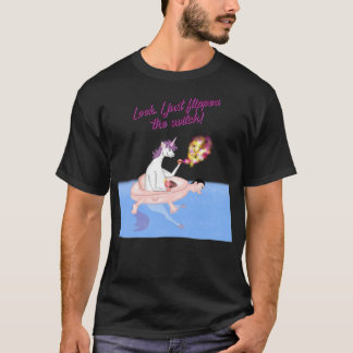 Unicorn bassäng hipster lustiga vinstockar t shirt
