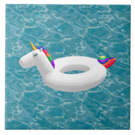 Unicorn bassäng to on turcoise vatten kakelplatta