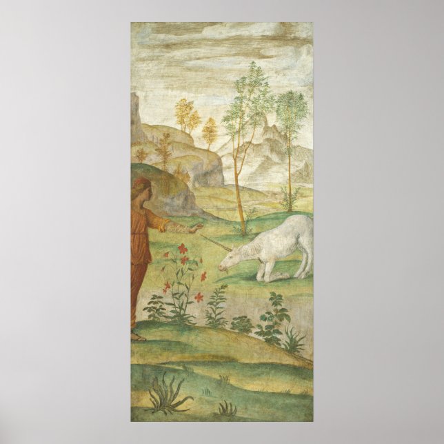 Unicorn - Bernardino Luini Fine Art Poster (Framsidan)